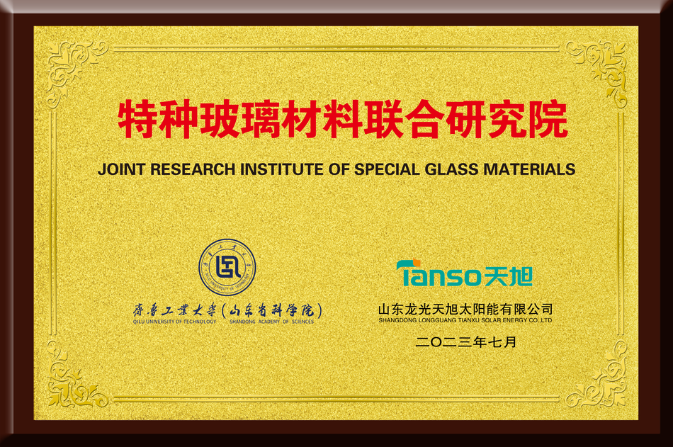 Joint Research Institute of Special Glass Materials, Shandong Academy of Science